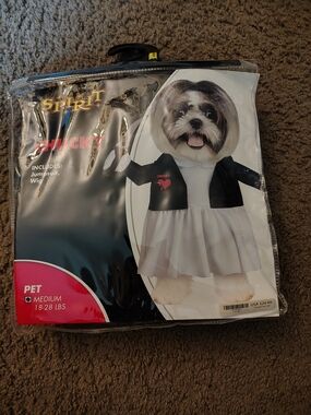 Dog Halloween costume Spirit pet bride of Chucky Tiffany costume size M new horr
